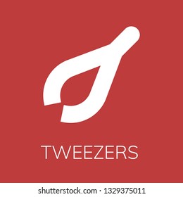  Tweezers icon. Editable  Tweezers icon for web or mobile.
