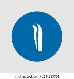  Tweezers icon. Editable  Tweezers icon for web or mobile.