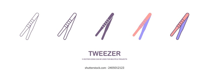 tweezers icon element of make up icon for mobile concept and web apps. Thin line tweezers icon can be used for web and mobile. Premium icon