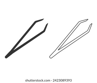 Tweezers icon. Elements of beauty saloon line icon set. Premium quality graphic design