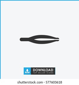 tweezers icon illustration isolated vector sign symbol