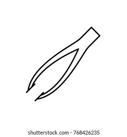 tweezers icon illustration isolated vector