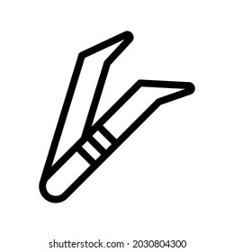 tweezers icon illustration vector graphic