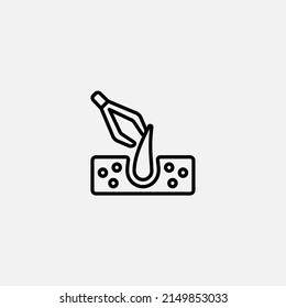 Tweezers icon sign vector,Symbol, logo illustration for web and mobile