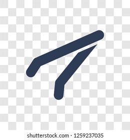 Tweezers icon. Trendy Tweezers logo concept on transparent background from Dentist collection