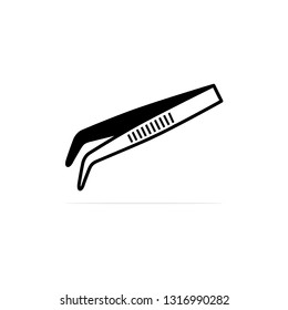 Tweezers Icon, Vector Concept Illustration For Design.