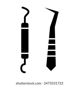 tweezers icon vector design illustration in trendy style