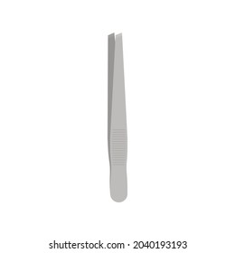 Tweezers icon. Vector Illustration. Flat design.