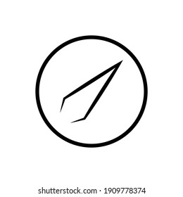 tweezers icon vector illustration on white background