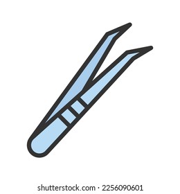 Tweezers Icon vector image. Suitable for mobile apps, web apps and print media.