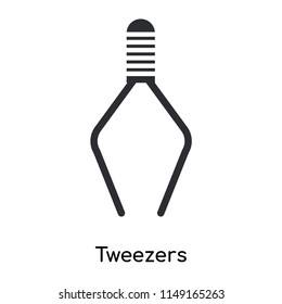 Tweezers icon vector isolated on white background for your web and mobile app design, Tweezers logo concept