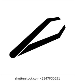 tweezers icon vector. Linear style sign for mobile concept and web design. vector illustration on white background