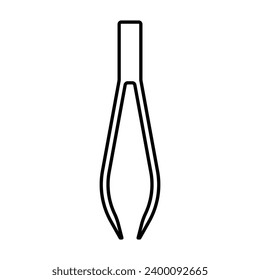 Tweezers icon vector on trendy design