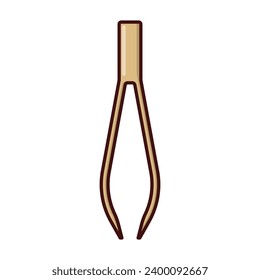 Tweezers icon vector on trendy design