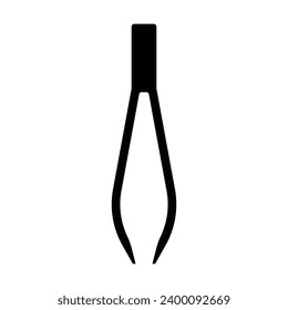 Tweezers icon vector on trendy design