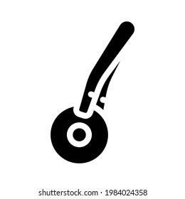 tweezers for lenses glyph icon vector. tweezers for lenses sign. isolated contour symbol black illustration