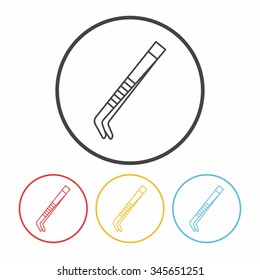 Tweezers line icon
