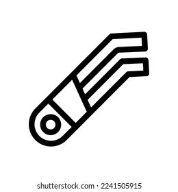 tweezers line icon illustration vector graphic