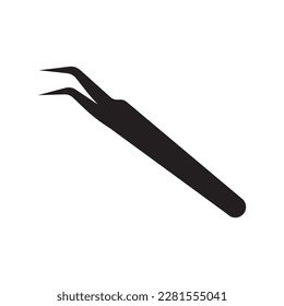 Tweezers logo icon,illustration template design