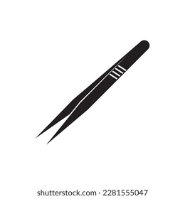 Tweezers logo icon,illustration template design