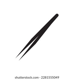 Tweezers logo icon,illustration template design