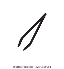 Tweezers logo icon,illustration template design