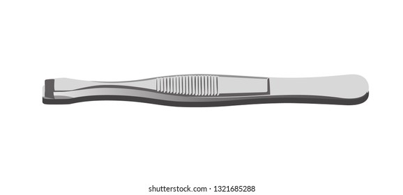 Tweezers Realistic Vector Illustration Isolated