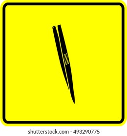 tweezers sign
