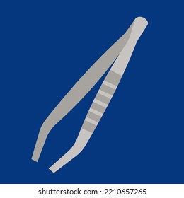 Tweezers, tool, illustration, vector, cartoon