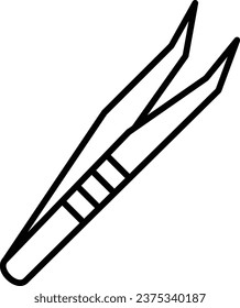 Tweezers vector icon. Can be used for printing, mobile and web applications.