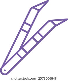 Tweezers vector icon. Can be used for printing, mobile and web applications.