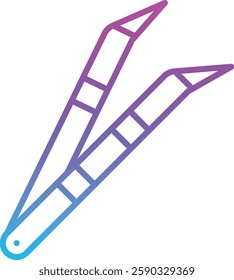 Tweezers vector icon. Can be used for printing, mobile and web applications.