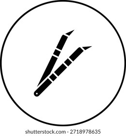 Icono de Vector de pinzas. Se puede utilizar para aplicaciones de impresión, móviles y de Web.
