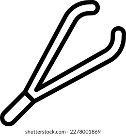 Tweezers Vector Icon Design Illustration