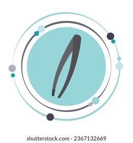 Tweezers vector illustration graphic icon symbol