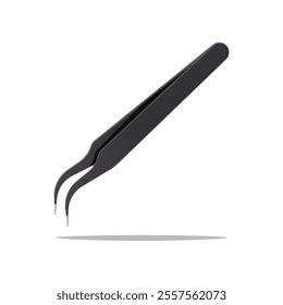 Tweezers vector isolated on white backrgound.