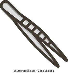 Tweezers Vector Thick Line Filled Colors Icon For Personal And Commercial Use.
