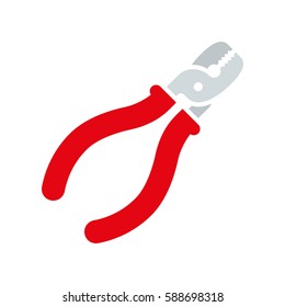 tweezers, workshop and home improvement tool icon