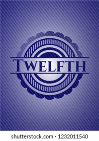 Twelfth emblem with jean high quality background