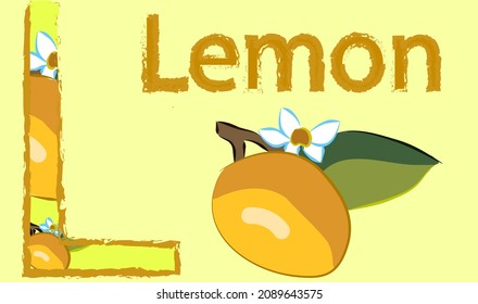 The twelfth letter in the English alphabet. Words starting with the letter "L". Lemon.