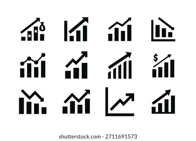 Doce variaciones de gráficos en blanco y negro