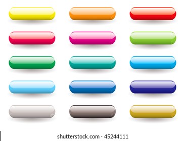 Twelve Brightly Coloured Lozenge Shaped Icons Stock Vector (Royalty ...