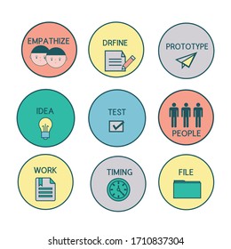 
Twelve business icon  design set