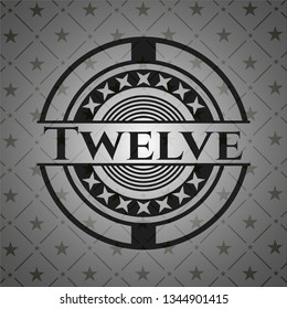 Twelve dark icon or emblem