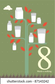 The Twelve Days Of Christmas - Eight Day Of Christmas - Eight Maids A Milking