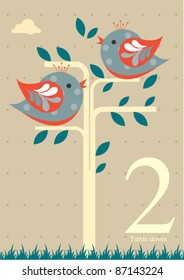 The twelve days of Christmas - second day of Christmas - two turtle doves