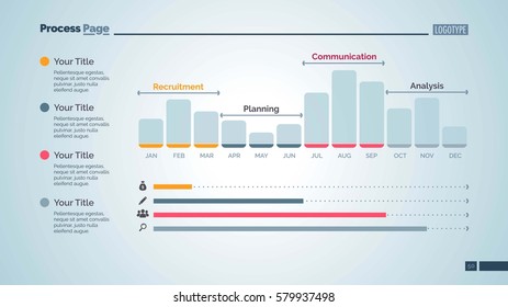 Twelve Month Bar Chart Slide Template