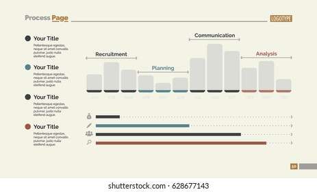 Twelve Month Bar Chart Slide Template