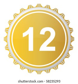 twelve on cap