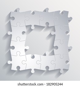 twelve piece flat puzzle infographic presentation. 12 step circle business diagram. twelve  section compare service banner. Vector illustration template shape